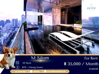 คอนโดให้เช่า : ✨ Rare Item ไม่ต้องเลือก คุณและสัตว์เลี้ยงแฮปปี้ได้เต็มที่ที่ M Silom 🐕🐈