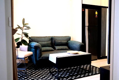 Condos for rent : The Line Sukhumvit 101, fully furnished, 28 sq m, 1 bedroom, high ceiling, 18,500 baht