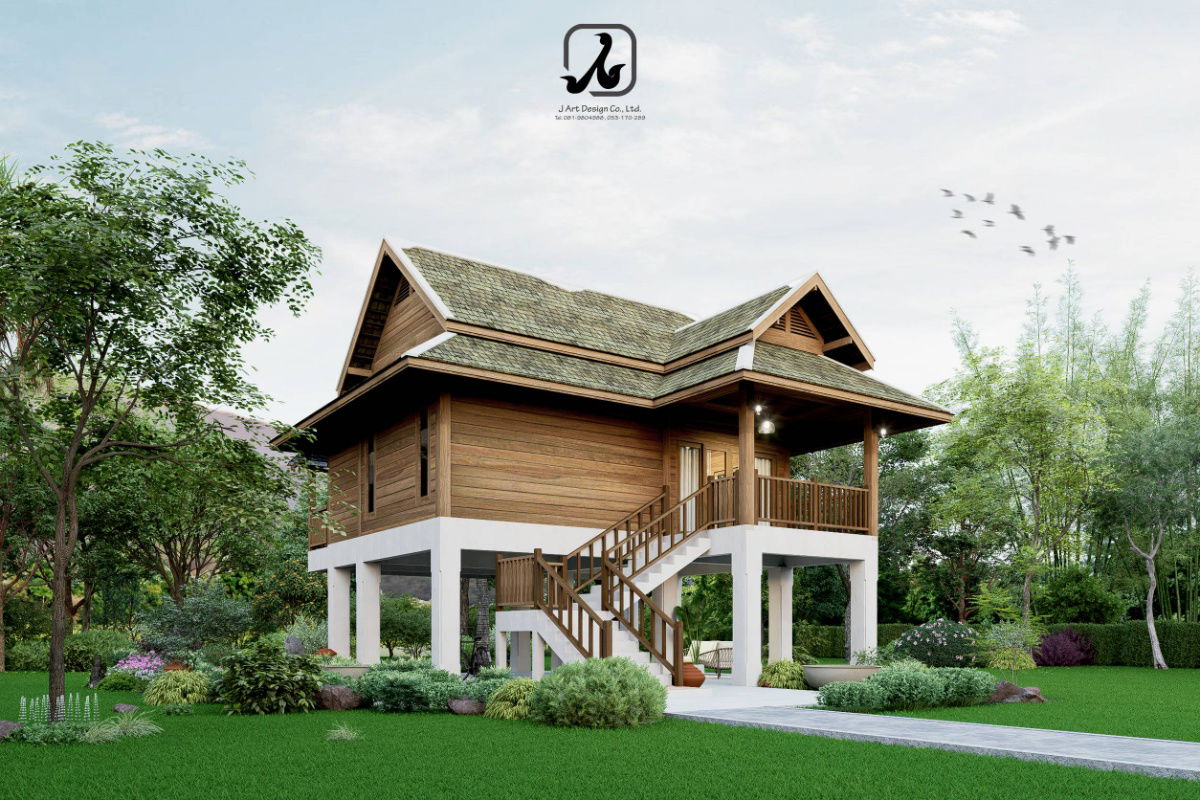 รูป บ้าน รับออกแบบบ้าน ออกแบบตกแต่งภายใน รับเหมาก่อสร้างบ้านและสวนทั่วไทย - รูปที่ 2/6