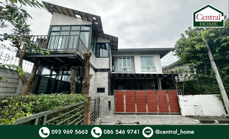 ขายบ้านเดี่ยว : บ้านเดี่ยว ฮาบิเทีย บอนด์ ราชพฤกษ์ หลังริม ต่อเติมเต็ม พร้อมอยู่