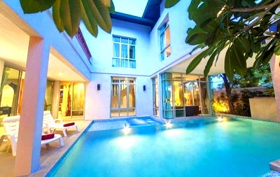 Houses for sale Sattahip Chonburi : Affordable luxury pool villa near Jomtien Beach and near Pupen Restaurant