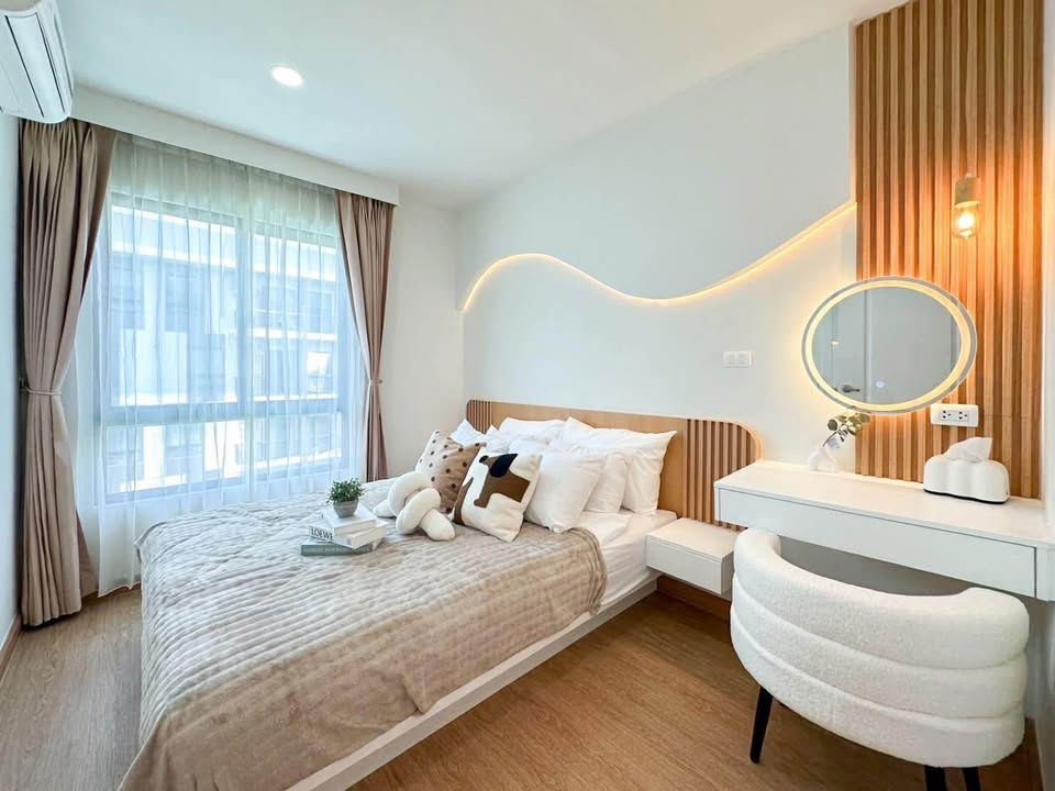 รูป ให้เช่า ไอ คอนโด สุขุมวิท 105 มีเฟอร์นิเจอร์+เครื่องใช้ไฟฟ้าครบ - รูปที่ 2/9