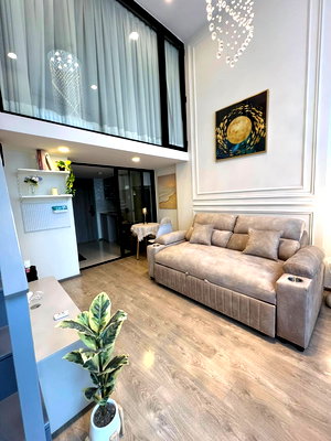 Condos for rent : For Rent Condo SOHO BANGKOK RATCHADA Building 1, Floor 18,Duplex, Room size 38 sqm