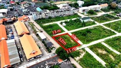 Land for sale Star Night Bazaar Rayong  : Land for Sale  100 Sq. Wah Filled Plot near Rayong District Office and Rayongwittayakom School (400 m), Paknam, Rayong