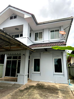 Townhouses for rent BTS Udom Suk : For rent, for rent, for lease, single house, Sukhumvit 101, cheap price, interested, Line: @951qfbfi