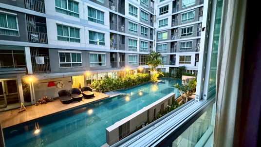 For sale: D Condo Nen Pha, swimming pool view, size 29.83 square meters, 1,190,000 baht, great value.