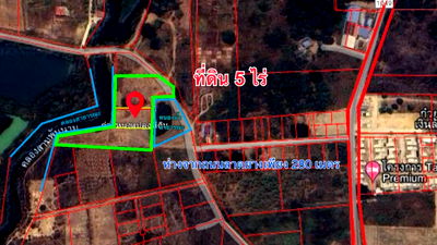 Land for sale Black Mountain Water Park Hua Hin : Land for sale Hua Hin, 5 rai water side, near Black Mountain Golf Course for 7,900,000 baht