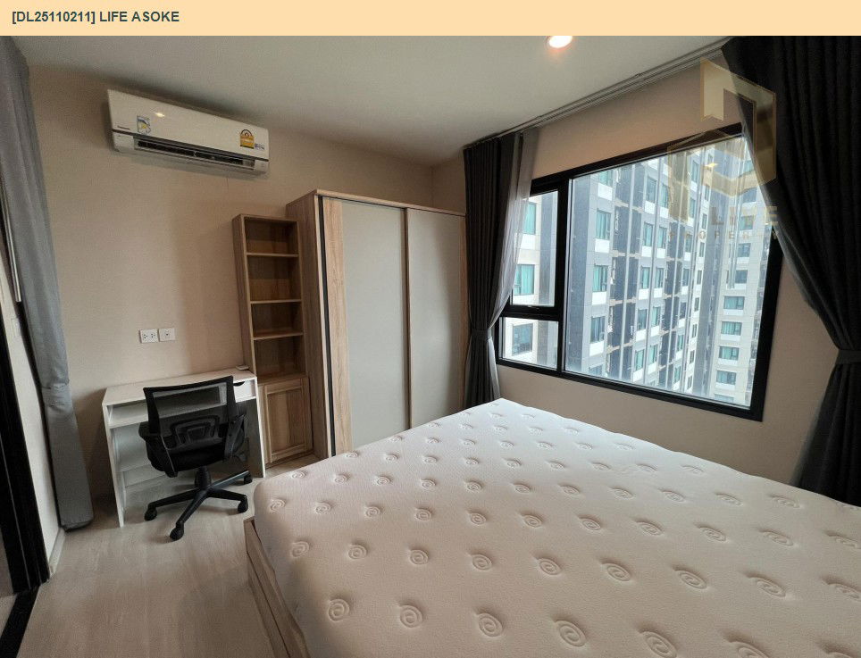 รูป DL25110211 ให้เช่าคอนโด ไลฟ์ อโศก (Life Asoke) ใกล้ MRT เพชรบุรี พร้อมเข้าอยู่ โทรด่วน 0653619502 LineID @534wlwof - รูปที่ 4/7