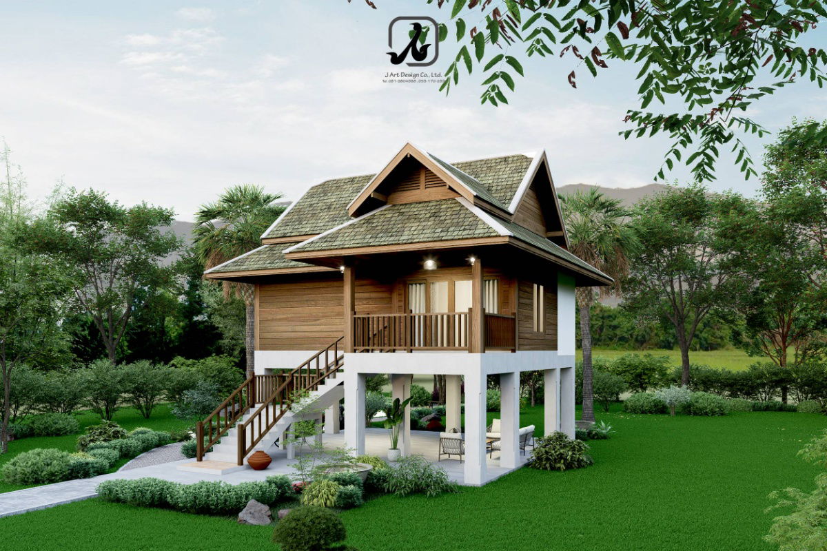 รูป บ้าน รับออกแบบบ้าน ออกแบบตกแต่งภายใน รับเหมาก่อสร้างบ้านและสวนทั่วไทย - รูปที่ 5/6