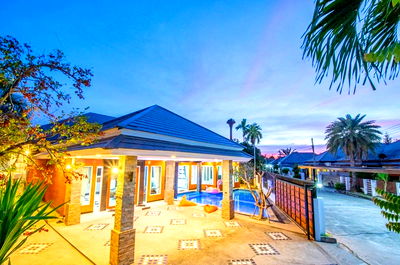 Houses for sale Bang Lamung Chonburi : Single house for sale in Pattaya with private swimming pool, Huai Yai area, Bang Lamung, Chonburi