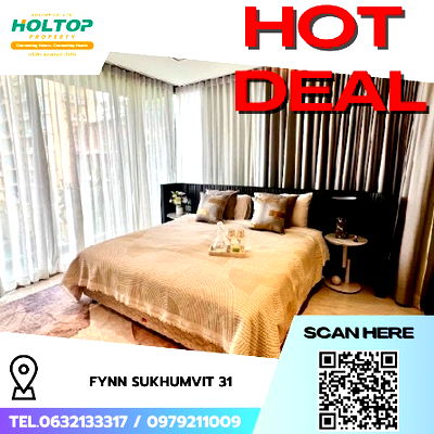 คอนโดให้เช่า : #R7479  🎉 101168 ให้เช่าคอนโด Fynn Sukhumvit 31