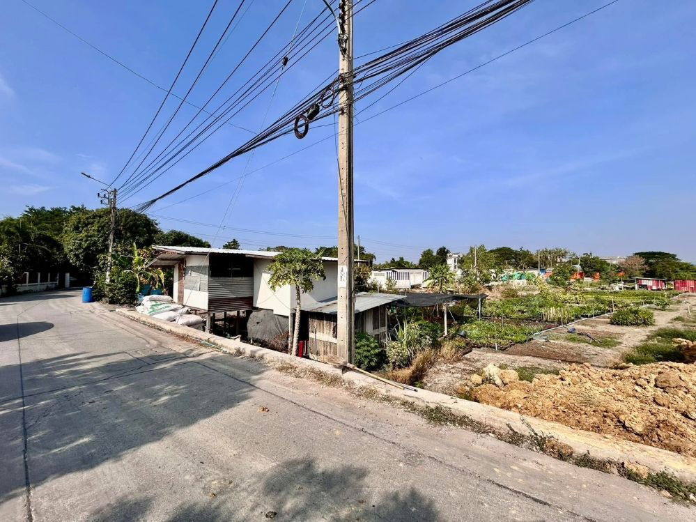 รูป ขายที่ดินพร้อมสิ่งปลูกสร้าง ทำเลทอง 2-2-5.5 ตร.ว. ติดถนนกาญจนาภิเษก อ.บางใหญ่ จ.นนทบุรี หลังโรงถ่ายกันตนา บางใหญ่ - รูปที่ 1/7