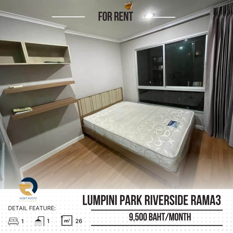 picture For Rent 🔥 Lumpini Park Riverside Rama3 🔥 Fully furniture and ready to move in >>contact us Line@assetrootz - 1/11