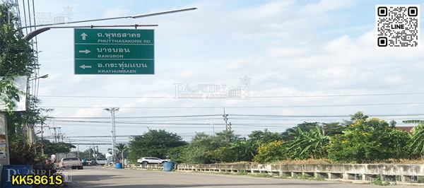 รูป ที่สวย 8 ไร่ครึ่ง รูปทรงดีวางแปลนง่าย ขอ รง.4 ได้ 100% เดินทางสะดวก ใกล้ถนนหลักเชื่อมต่อพุทธสาคร-สายสี่ตัดใหม่ เพียง 6.5 ล้าน/ไร่ - KK5861S - รูปที่ 4/7