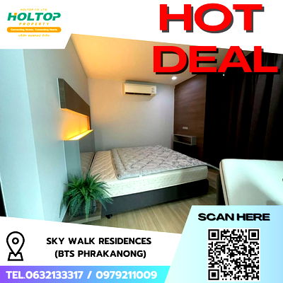 คอนโดให้เช่า : #R7525 🎉 111168 ให้เช่าคอนโด Sky Walk Residences (BTS Phrakanong)