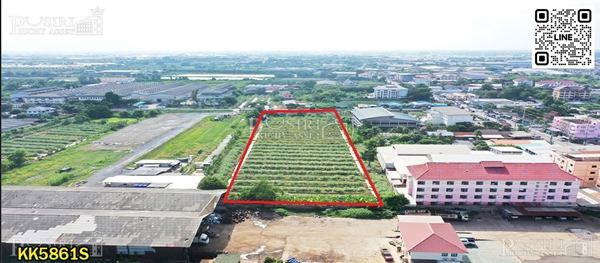 รูป ที่สวย 8 ไร่ครึ่ง รูปทรงดีวางแปลนง่าย ขอ รง.4 ได้ 100% เดินทางสะดวก ใกล้ถนนหลักเชื่อมต่อพุทธสาคร-สายสี่ตัดใหม่ เพียง 6.5 ล้าน/ไร่ - KK5861S - รูปที่ 2/7