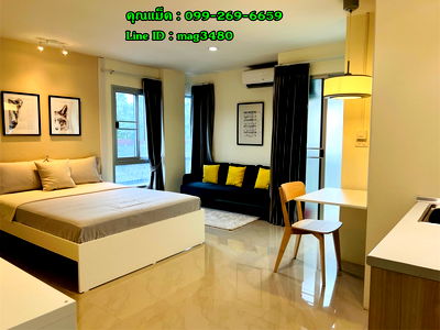 Condos for sale Bangkok : Call : 099-269-6659 Condo Asakan City Ramkhamhaeng @Lotus Sukhaphiban 3, Size 23.5 sq.m 3 floor, Facing East, Fully furnished