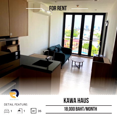 Condos for rent Makro Food Service Sukhumvit 71 :  For Rent 🔥 Kawa Haus 🔥Fully furniture and ready to move in >>contact us Line@assetrootz 