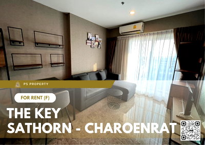 คอนโดให้เช่า : ให้เช่า ✨ The Key Sathorn - Charoenrat ✨ เฟอร์นิเจอร์ และ เครื่องใช้ไฟฟ้าครบ ใกล้ BTS สุรศักดิ์   