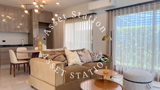 Single house for sale, Burasiri Krungthep Kreetha, corner house, private