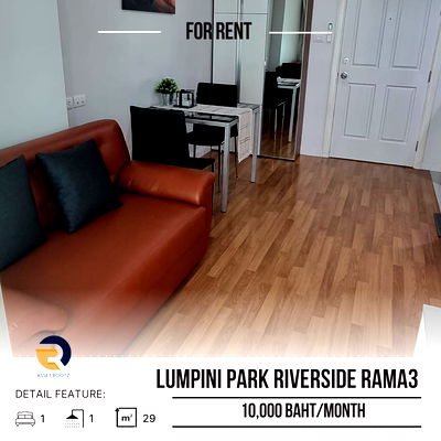 Condos for rent Silom and Sathorn Road : For Rent 🔥 Lumpini Park Riverside  Rama3 🔥Fully furniture and ready to move in >>contact us Line@assetrootz