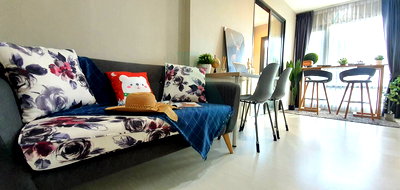 เช่าคอนโด BTS ทองหล่อ : ให้เช่าคอนโด ริทึ่ม สุขุมวิท 36-38 อาคาร 1 ชั้น 10 1 ห้องนอน ขนาด 34.00 ตรม ใกล้ Rain Hill