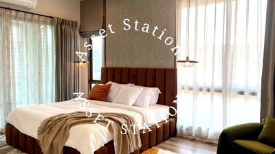 Houses for rent : Single house for rent, Burasiri Krungthep Kreetha, corner house, private