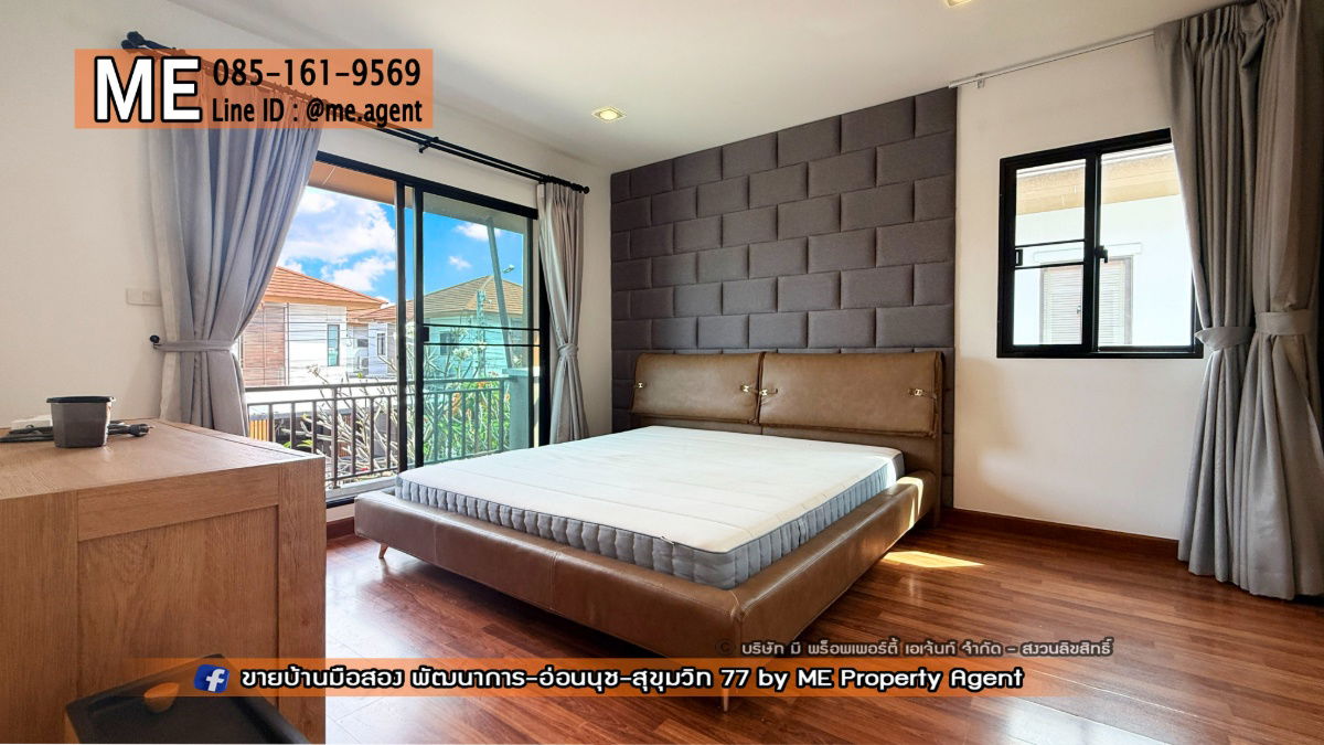picture Sale Single house Pruksa Ville 73, Pattanakarn 38, fully furnished, Near Ekkamai, Thonglor, Sukhumvit call 085-161-9569 Oh (BA30-40) - 14/25