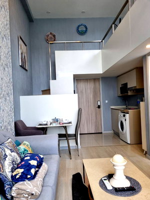 Condos for rent : Knightsbridge Prime Sathorn duplex, 1 bedroom, 1 working room, 44 sq m, fully furnished, 32,000 baht