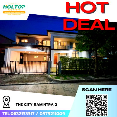 Houses for rent Wat Phraya Suren : #R7518  🎉 111168 House for rent The City Ramintra 2 