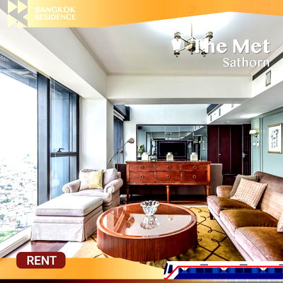 Condos for rent Charn Issara Tower : The Met Sathorn 💎 Exquisitely fully furnished high-end residence, A rare opportunity for a truly elevated lifestyle 💎 