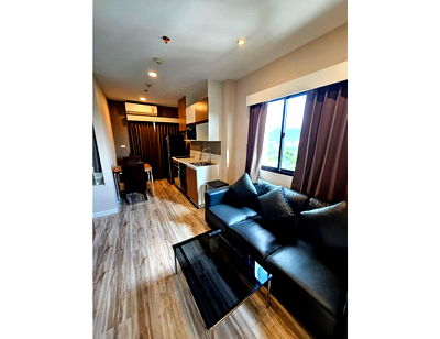 Condos for rent Kasetsart University Si Racha Campus : Call : 081-553-1623​ Plus Condo Sriracha 34 sq m, 1 Bedroom, 12A floor, mountain view, Fully furnished