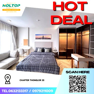 Condos for rent : #Z3080💥 071168 🔥Condo for rent: Chapter Thonglor 25