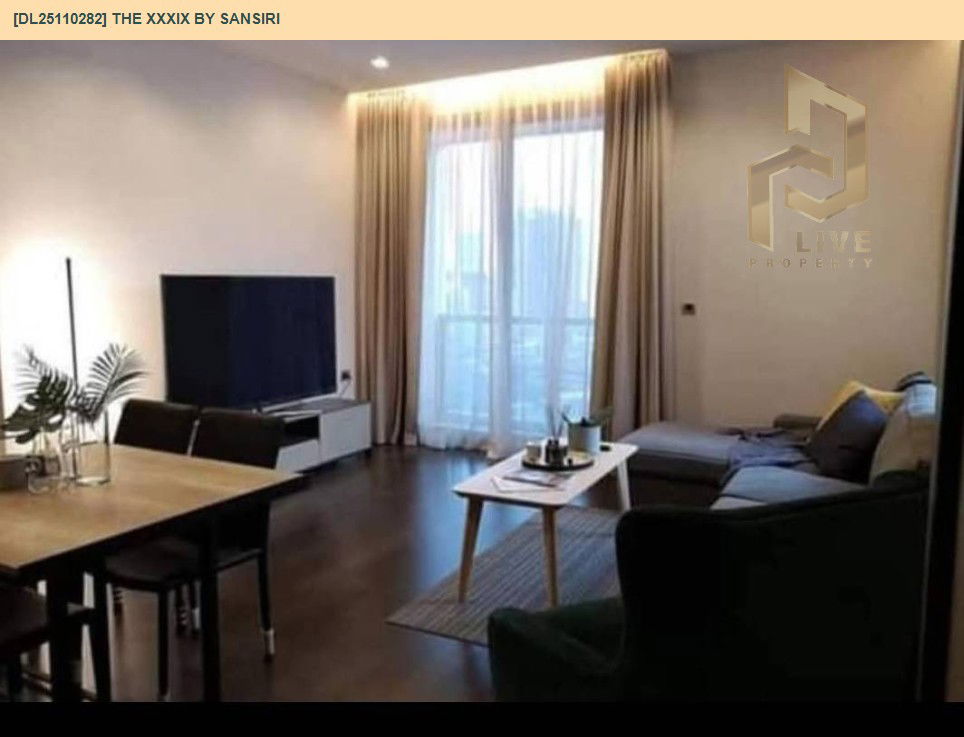 รูป DL25110282 ให้เช่าคอนโด เดอะ เทอร์ทีไนน์ บาย แสนสิริ (The XXXIX by Sansiri) ใกล้ BTS พร้อมพงษ์ พร้อมเข้าอยู่ โทรด่วน 0800343450 LineID @655ebbvc - รูปที่ 4/9