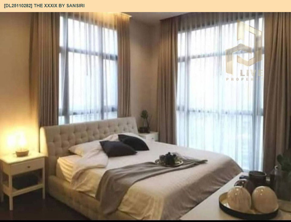 รูป DL25110282 ให้เช่าคอนโด เดอะ เทอร์ทีไนน์ บาย แสนสิริ (The XXXIX by Sansiri) ใกล้ BTS พร้อมพงษ์ พร้อมเข้าอยู่ โทรด่วน 0800343450 LineID @655ebbvc - รูปที่ 7/9