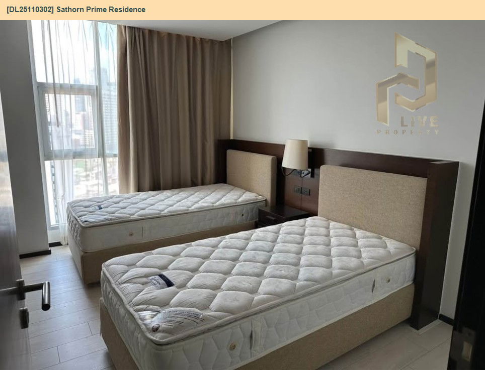 picture DL25110302 Condo for rent, Sathorn Prime Residence near BTS Surasak, ready to move in, call urgently 0638692663 LineID @897iyzll - 5/10