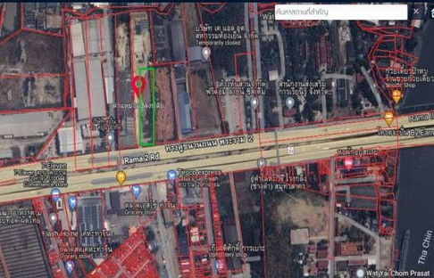 ให้เช่าที่ดินติดถนนพระราม2 ราคาถูก 3 ไร่ ให้เช่า 200,000 บาทต่อเดือน