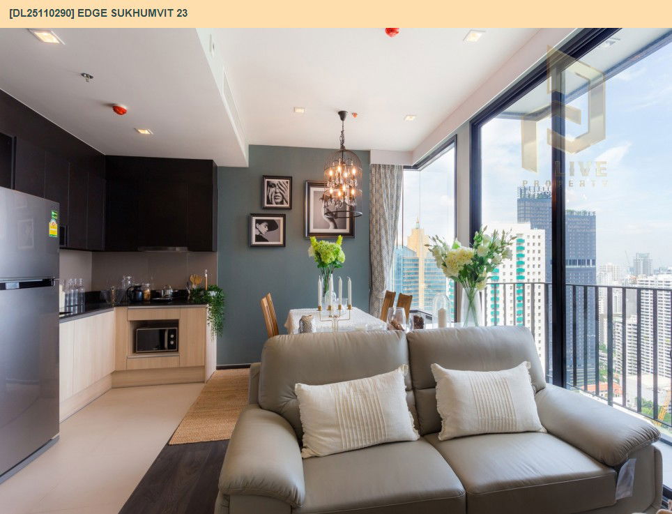 รูป DL25110290 ให้เช่าคอนโด เอดจ์ สุขุมวิท 23 (Edge Sukhumvit 23) ใกล้ BTS อโศก พร้อมเข้าอยู่ โทรด่วน 0638692663 LineID @897iyzll - รูปที่ 4/17