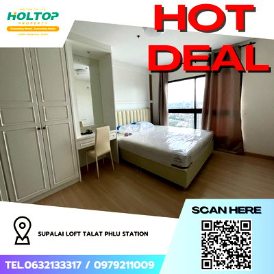 Condos for rent : #Z3089💥 071168 🔥Condo for rent: Supalai Loft Talat Phlu Station