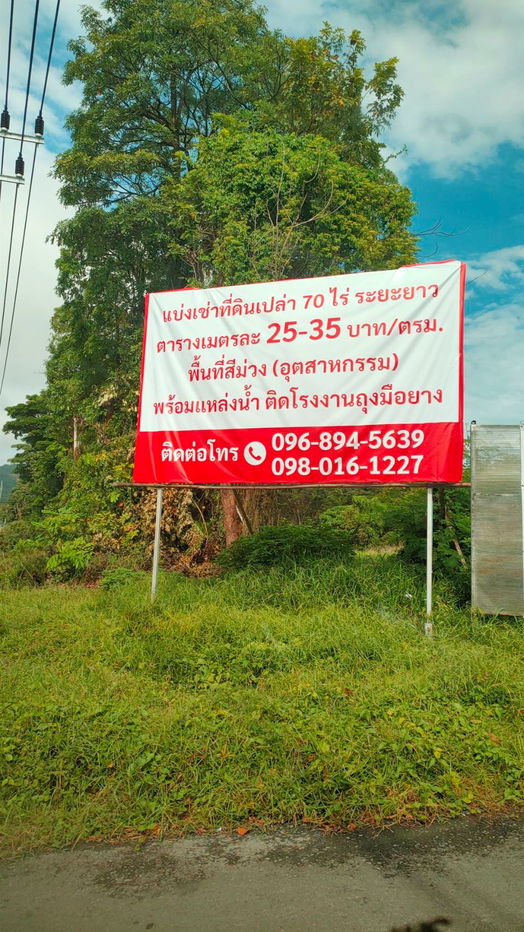 picture 70-Rai Vacant Land for Sub-Lease on Srisoonthorn Road, Thalang, Phuket - 1/8