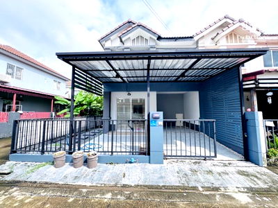 บ้านเดี่ยว บางใหญ่ นนทบุรี : ขายทาวน์เฮ้าส์ หมู่บ้าน พฤกษา 76 บางใหญ่ ซอยแก้วอินทร์ หลังริม รีโนเวทพร้อมอยู่