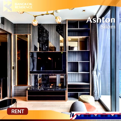 คอนโดให้เช่า : Ashton Silom 💎 ห้องใหญ่แต่งสวย ชั้นสูง 💫 ใกล้ BTS ช่องนนทรี 