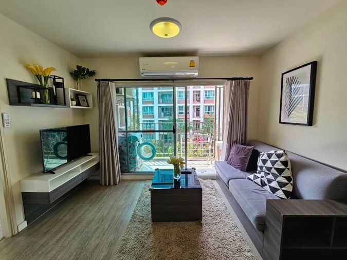 ♦️ให้เช่า ดีคอนโดพิงค์ วิวสระ 2ห้องนอน ชั้น4 ☎️064-792-4426 (เบญ)