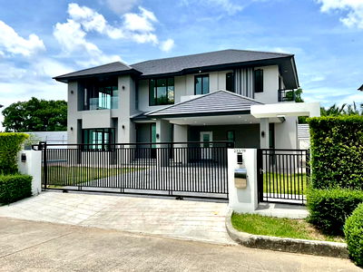 บ้านเดี่ยว เมืองสมุทรสาคร สมุทรสาคร : ขายบ้านเดี่ยว ณุศาศิริ ซิตี้ พระราม 2 Nusasiri City Rama 2 829.6 ตรม 207.4 ตรว. บ้านเดี่ยว 2ชั้น 4ห้องนอน 5ห้องน้ำ ใกล้ Central พระราม 2