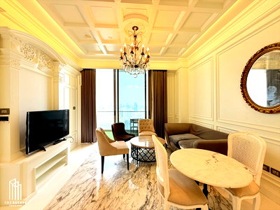 Condos for sale Robinson Bang Rak : For sale Magnolias Waterfront Residences, high floor, spacious room, city view, 60.55 sq.m., 1 bedroom @21.5 MB