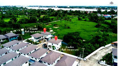 Houses for sale Sam Khok Pathumthani : Patreeda Avenue 2, Sam Khok, Pathum ThaniA truly unique pair of homes for sale — side-by-side with an optional connecting gate land area of 208 sq wah