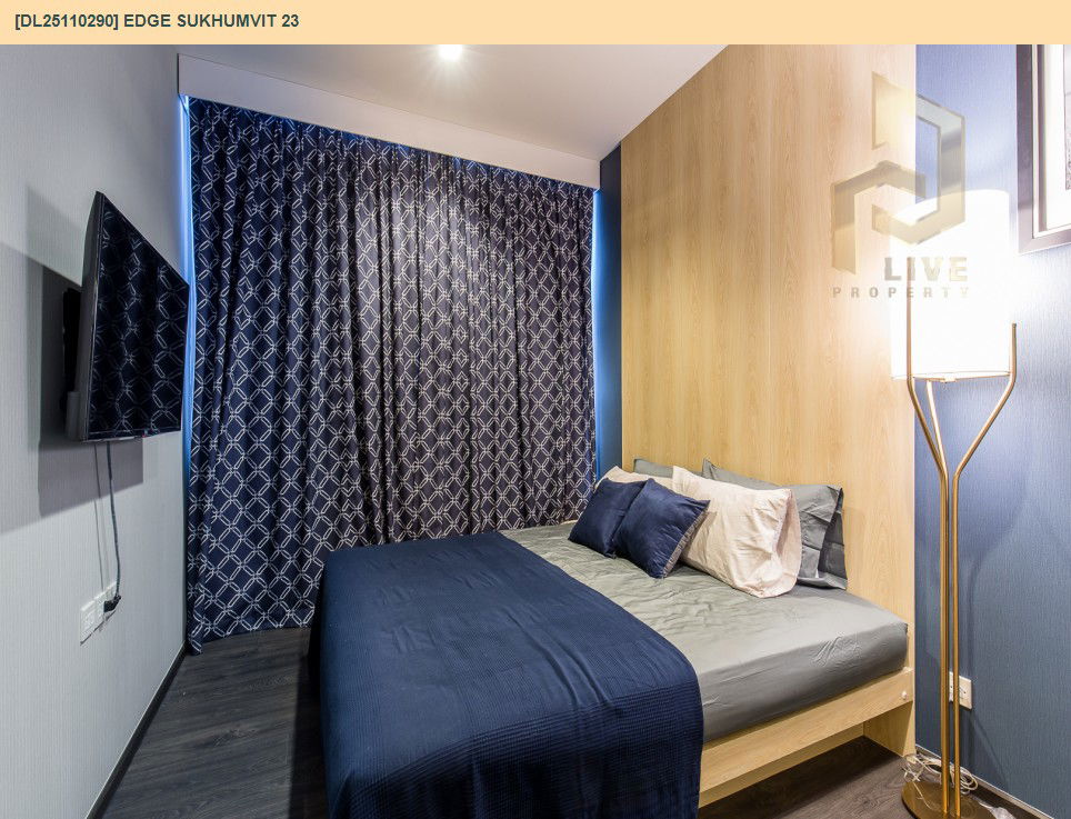 รูป DL25110290 ให้เช่าคอนโด เอดจ์ สุขุมวิท 23 (Edge Sukhumvit 23) ใกล้ BTS อโศก พร้อมเข้าอยู่ โทรด่วน 0638692663 LineID @897iyzll - รูปที่ 12/17
