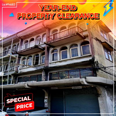 อาคารพาณิชย์ วิทยาลัยพณิชยการบางนา : ขายอาคารพาณิชย์ 3.5 ชั้น 2 คูหา พร้อม Warehouse 82 ตร.ว. เหมาะทำธุรกิจ/ โรงงาน GMP เขตสวนหลวง กรุงเทพ