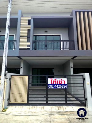 Townhouses for rent : For rent! New 2-story townhouse in Ezio Village, Kuan Lang, Hat Yai. 2 large bedrooms, 3 bathrooms, area 168 sq m. Rent 9,000 baht/month.