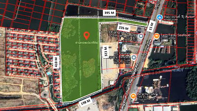 ที่ดิน เขตบางขุนเทียน : 📣ขายที่ดินเปล่า 46 ไร่ ติดถนนบางขุนเทียน สร้างโกดังได้ เจ้าของขายเอง📣